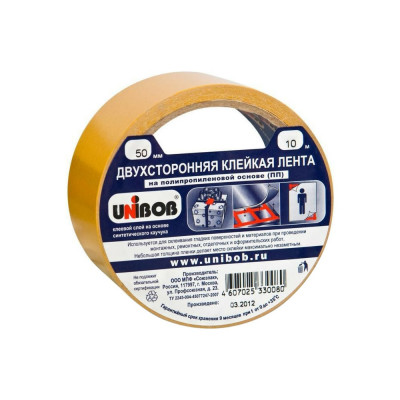 Двусторонняя клейкая лента UNIBOB 50 мм х 10 м 211740