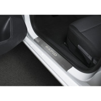 Накладки на пороги Rival для Skoda Rapid 2014-н.в, нерж. сталь, 4 шт. NP.5104.3