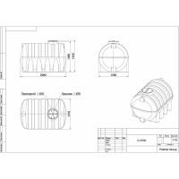 Емкость POLIMER GROUP G 2500, черный TG2500S1