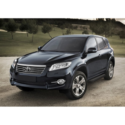 Пороги "Premium-Black" Rival для Toyota RAV4 XA30 2005-2013, 160 см, 2 шт., алюминий, A160ALB.5702.1