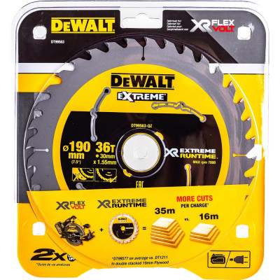 Диск пильный XR (190х30 мм) DEWALT DT99563-QZ