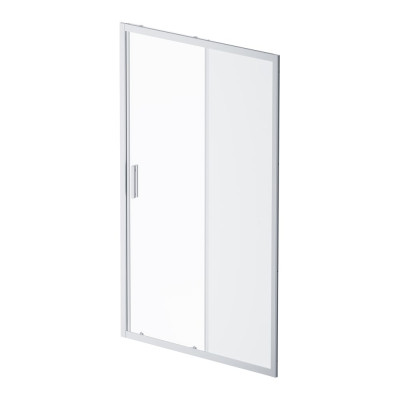 Душевая дверь AM.P Gem Solo 120x195, стекло матовое, профиль матовый хром W90G-120-1-195MM