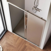 Душевая дверь AM.P Gem Solo 120x195, стекло матовое, профиль матовый хром W90G-120-1-195MM