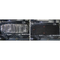 Защита топливного бака SsangYong Actyon Sport 2012-, st 2mm, АвтоБроня 111.05313.1