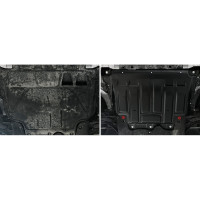 Защита картера и КПП АвтоБроня для Volkswagen Caddy Фольксваген Кэдди V 2020- г.в., ST 1.5 мм 111.05880.1