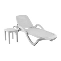 Шезлонг Элластик-Пласт CAPRI Light белый ЭП 644369