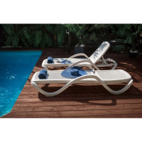 Шезлонг Элластик-Пласт CAPRI Light белый ЭП 644369