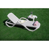 Шезлонг Элластик-Пласт CAPRI Light белый ЭП 644369