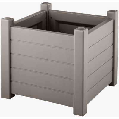 Кашпо Элластик-Пласт Прованс серое ЭП 637122