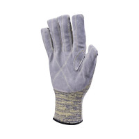 Трикотажные антипорезные перчатки с воловьей кожей Delta Plus VENICUT50, р. 9 VECUTDX0GJ09