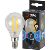 Лампа ЭРА FLED P457W840E14, филаментная, шар, 7Вт, нейтр, E14 10/100/3000 Б0049891