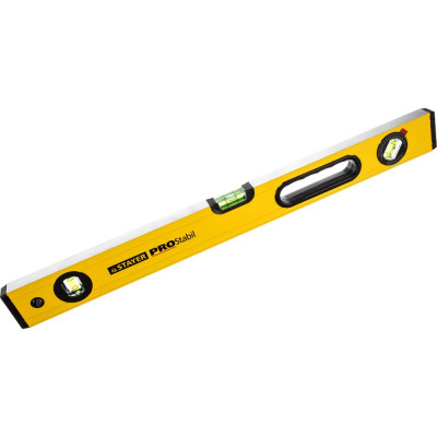 Профессиональный усиленный коробчатый уровень, 2 фрезерованные поверхности, 3 ампулы, 1 поворотная, ручки, 60см Stayer PROSTABIL 3471-060_z01