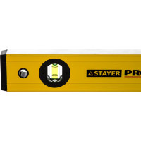 Профессиональный усиленный коробчатый уровень, 2 фрезерованные поверхности, 3 ампулы, 1 поворотная, ручки, 60см Stayer PROSTABIL 3471-060_z01