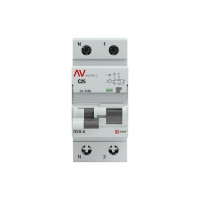 Дифференциальный автомат EKF DVA-6 1P+N 25А 300мА 6кА AVERES rcbo6-1pn-25C-300-a-av