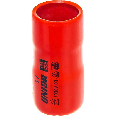 Головка торцевая шестигранная изолированная VDE (17 мм; 1/2"; 1000V) Unior 3838909122007