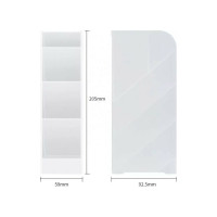 Подставка для пишущих принадлежностей DELI 5 отделений 205x59x93мм белый/прозрачный полипропилен, 12 шт 1485117