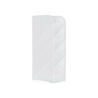 Подставка для пишущих принадлежностей DELI 5 отделений 205x59x93мм белый/прозрачный полипропилен, 12 шт 1485117