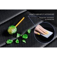 Авточехлы Rival Kia Seltos, 40/60, без заднего подлокотника, 2020-, экокожа, строчка SC.2810.1