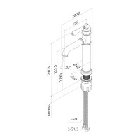 Смеситель для настольного умывальника IDDIS Оксфорд (Oxford) OXFSB01i01