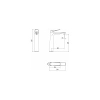 Смеситель для раковины Lemark Bronx LM3709BL