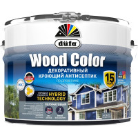Кроющий антисептик Dufa WOOD COLOR серый шёлк 9 л МП00-007420