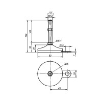 Опора KIPP K0739.4106012x100