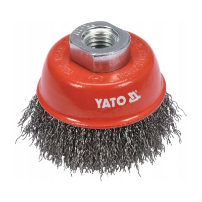 Щетка чашечная 65 мм, М14, INOX для УШМ YATO YT-47658