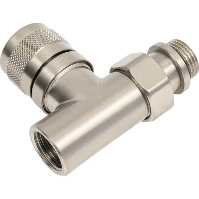 Вентиль на подачу SR Rubinetterie Tondera прямой 1/2", ручная регулировка, никель матовый 0612-1500NS00