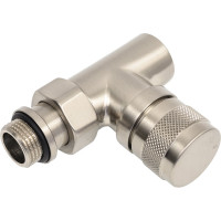 Вентиль на подачу SR Rubinetterie Tondera прямой 1/2", ручная регулировка, никель матовый 0612-1500NS00