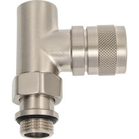 Вентиль на подачу SR Rubinetterie Tondera прямой 1/2", ручная регулировка, никель матовый 0612-1500NS00