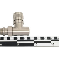 Вентиль на подачу SR Rubinetterie Tondera прямой 1/2", ручная регулировка, никель матовый 0612-1500NS00