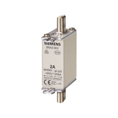 Низковольтная плавкая вставка Siemens GLGG Типоразмер 00, Iном.35A, Uном.500В 3NA3814