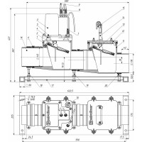 Канализационный затвор с электроприводом Татполимер ТП-85.100-КЗЭ DN110 32319