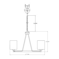 Подвесная люстра Moderli Viola V2682-6P