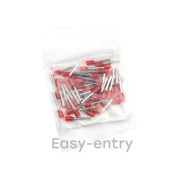 Наконечник EKF штыревой втулочный изолированный НШвИ 1,0-12 50 шт. PROxima nhvi-1.0-12