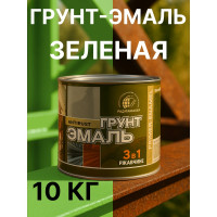 Грунт-эмаль 3 в 1 Радугамалер зеленая 10 кг 2000996555025
