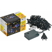 Гирлянда нить IEK 10м 100rgb ip20 зеленый 230в кон. 8 LGDB110-3-100-10-G-S-20