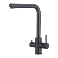 Смеситель для кухни OLIVE'S ЧЕРНЫЙ с возм. подключения фильтра BALEAR, 13450BLB