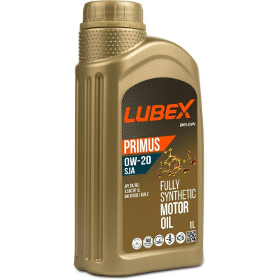 Синтетическое моторное масло Lubex PRIMUS SJA 0W-20 SN+RC GF-5 1 л L034-1331-1201