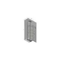 Комплект Hafele Crystal Умная дверь 450/1200-1500 мм 549.68.221