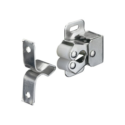 Двойная роликовая защелка Hafele сталь вороненая 244.01.113