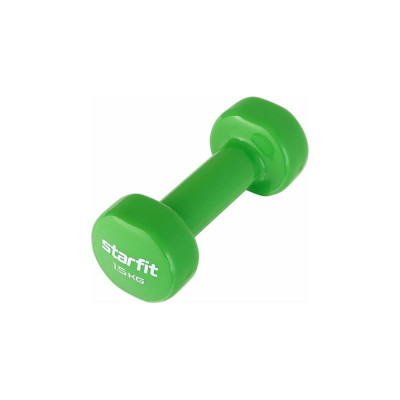 Виниловая гантель Starfit DB-101 1.5 кг, зеленый ЦБ-00001447