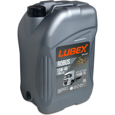 Минеральное моторное масло Lubex ROBUS PRO LA 15W-40 CK-4/SN Plus/CI-4/CJ-4 E9 20 л L019-0779-0020