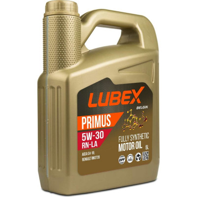 Синтетическое моторное масло Lubex PRIMUS RN-LA 5W-30 C4 5 л L034-1328-0405