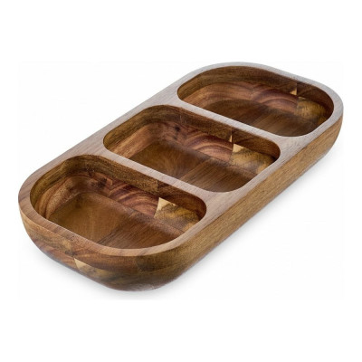 Блюдо Walmer ORGANIC овальное, 3 отделения, 31x16 см W37000934