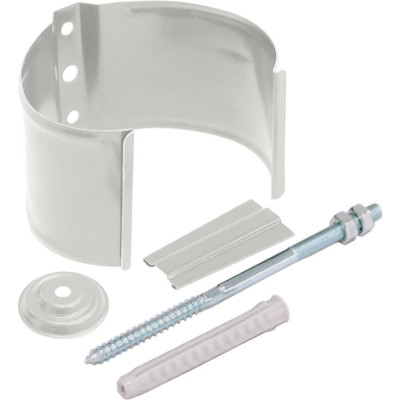 Кронштейн трубы на кирпич Grand Line 90 мм, RAL 9003 ШК 100605