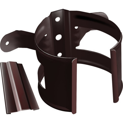 Кронштейн трубы на дерево Grand Line 90 мм, RAL 8017 ШК 88010