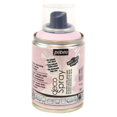 Краска PEBEO decoSpray на водной основе, аэрозоль, 100 мл, светло-розовый 533385