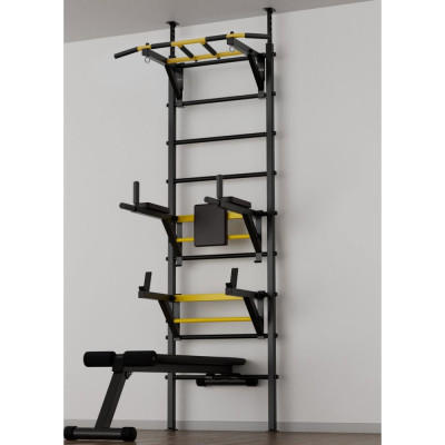 Шведская стенка BARFITS new age l4 турник 3 хвата, черный newage-l4-black