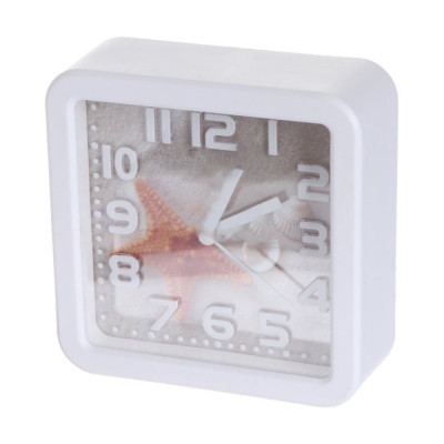 Часы-будильник PERFEO Quartz " PF-TC-014", квадратные 10,5x10,5 см, звезда 30015234